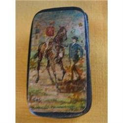 Papier Mache 19th Century Snuff Box #1469467