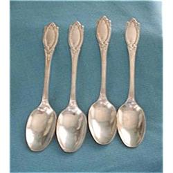 Sterling Silver Shiebler Teaspoons-Set of 4 #1469476