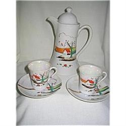 Nippon Hand Painted Porcelain Chocolate Pot #1469494