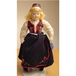 Doll Norway Felt Ronnaug Petterssen with Tag #1469581