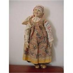 Doll Cloth 15" District Woman Made in Soviet #1469582