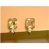 Image 1 : Rhinestone Earrings Square Cut #1469992