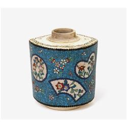 Old Japanese Totai Satsuma Cloisonne Tea Caddy #1475412