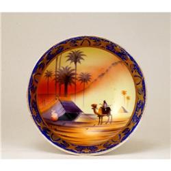 Old Japanese Nippon Camel Cobalt Bowl Mk #1475433