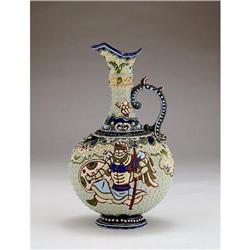 Old Japanese Nippon Beaded Moriage Trojan Ewer #1475437
