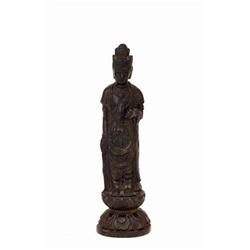 19C Japanese Bronze Buddha Kannon Quan Yin #1475445