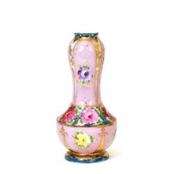 Old Japanese Pink Nippon Flower Vase  #1475459