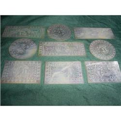 9 mother of pearl  gaming chips #1475590