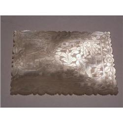 Antique mother of pearl gaming chip #1475593