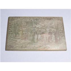 Antique mother of pearl gaming chip #1475595