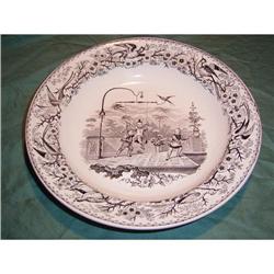 Antique Europenian Plate with Image of Chineses#1475597