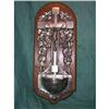 Image 1 : Vintage Crucifix with Holy Water Font #1475609