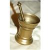 Apothecary Motar & Pestle Very Old Solid Brass #1475657