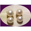 14K Gold  Double Ocean  Pearl Earrings #1475664
