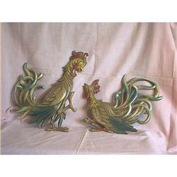 Rooster Wall Plaque Set By Syroco #1475829