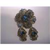 Image 1 : Rhinestone Brooch And Earrings #1475832