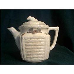 Porcelier Log Cabin Teapot #1475839