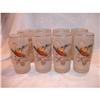 Image 1 : West Virginia Glass Set of 8 Pheasants Flying #1487814