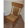 Image 1 : Antique Pressback Cane Seat Rocking Chair #1487825
