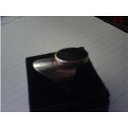Vintage LG mexican onyx ring #1487827