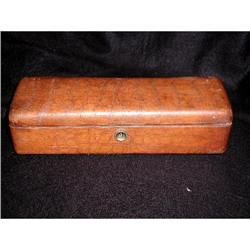 French Leather Flatware Box C.1910 #1487836