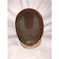 Fencing Mask Leather Trimmed C.1920-30 #1487840