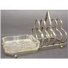 Image 1 : ART DECO TOAST RACK with BUTTER DISH #1487986