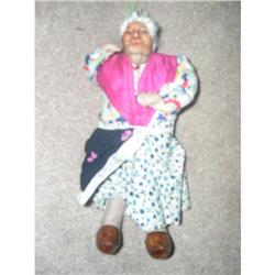 Ravca  French Peasant Doll Woman pink scarf #1488169