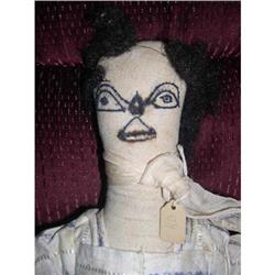 17" Weird Cloth Doll With Stitched Features #1488212