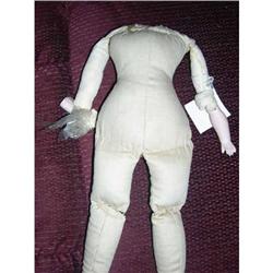 14" Cloth Doll Body With Bisque Arms( AS IS) #1488216