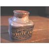 Image 1 : RARE Powell's WHITE Ink Bottle, label & cork #1488282