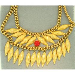 Miriam Haskell-ish "Leaf Festoon" choker #1488289