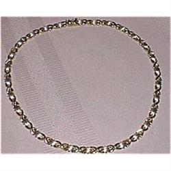 Stampato Hug Kisses 2-Color 14kt  Gold Necklace#1488299