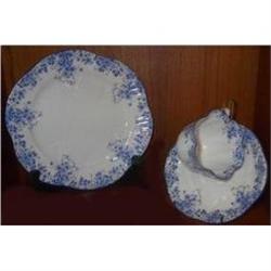 Shelley Dainty Blue Teacup/ Luncheon Trio  #1488311