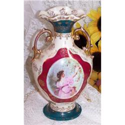 Cherry Portrait Vase w/Beehive Marks  #1488320