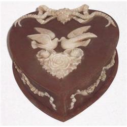 Incolay: Doves & Flowers Heart Jewelry Box #1488356