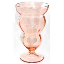 Federal LIDO Rose Glow Glass Footed Tumbler Set#1488383