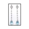 Image 1 : WORLD CLASS AQUA COLOR TOPAZ DIAMOND DANGLE #1511020