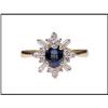 Image 1 : SAPPHIRE 18K DIAMOND RING WAS $750. #1511035