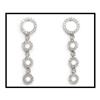 Image 1 : LONG PLATINUM DANGLE DIAMOND EARRINGS(price was#1511041