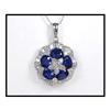 Image 1 : WORLD CLASS FINE SAPPHIRE DIAMOND PENDANT(price#1511050