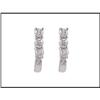 Image 1 : 3 STONE DIAMOND HOOP EARRINGS WERE $1200.00 #1511058