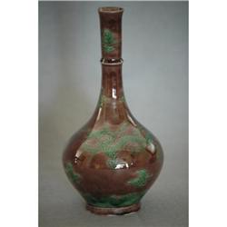 Chinese  brown  glazed  with  green  dragon  of#1511177