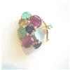 Image 1 : VINTAGE 1 3/4" GEM-SET NECKLACE CLASP/14K #1511380