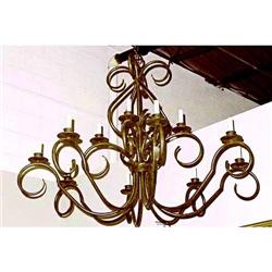 586 - French Iron Chandelier #1511431