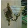 Image 1 : A pair of alabaster and bronze sconces #1511586