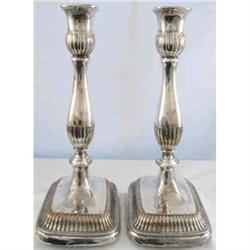 Sheffield Plate Candlesticks. c1850 Pair #1511658