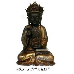 Vintage Chinese Sakyamuni Buddha Bronze Statue #1511765