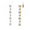 Image 3 : 2.88 ctw Princess Cut Diamond Designer Earrings 18K Yellow Gold - REF-374K2Y