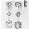 Image 3 : 2.32 ctw Diamond Designer Earrings 18K White Gold - REF-312X8A